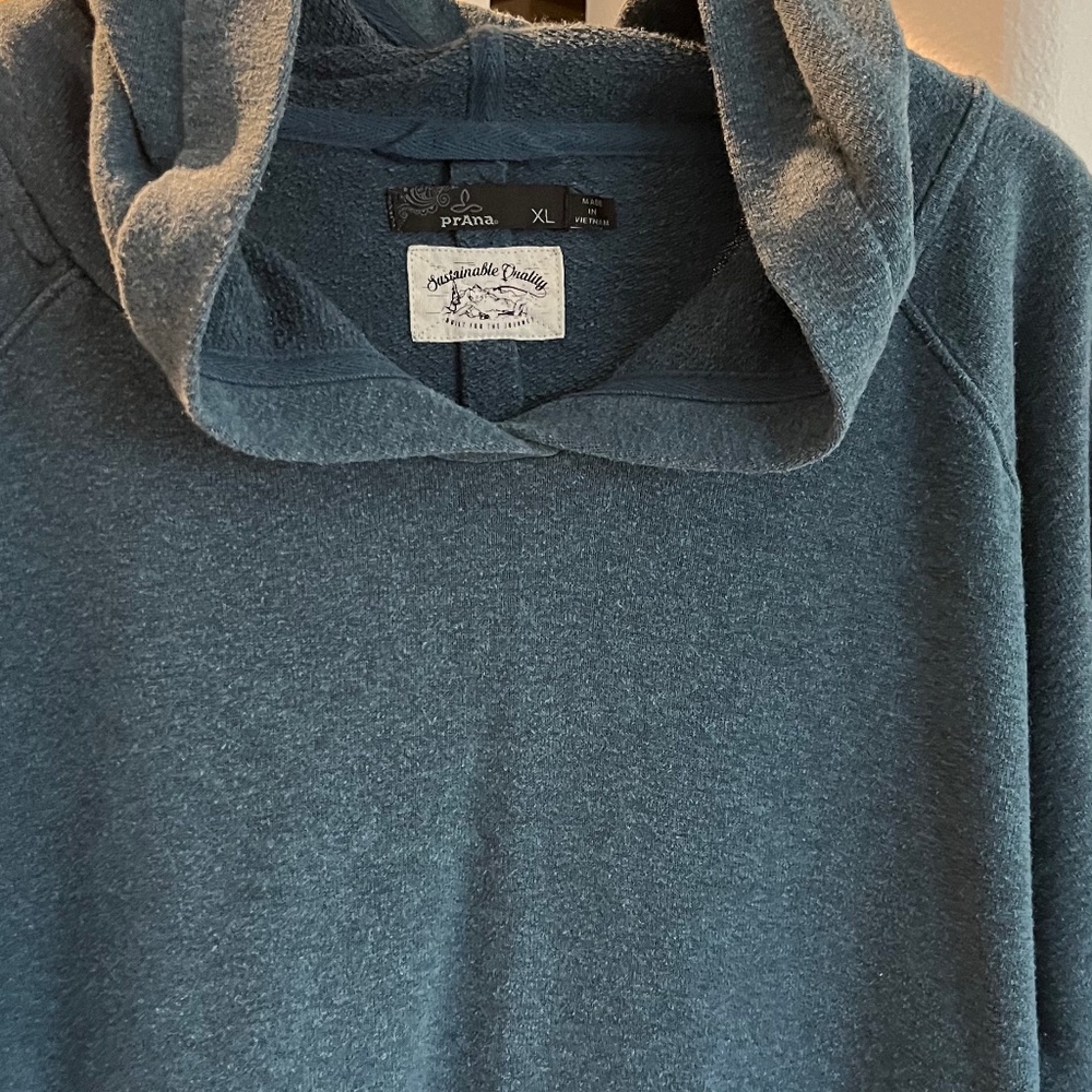 Prana faded-blue hoodie